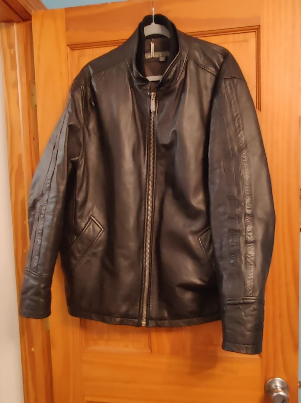 Black Leather Jacket Kenneth Cole Reaction Size XXL